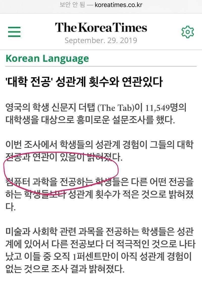 유머))대학 전공에 따라 섹스 횟수 달라 | 슈퍼너드 리보의 블로그