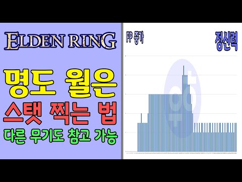 【엘든 링】 스탯 찍는 법 = 명도 월은 혹은 다른 무기도 참고 가능 (스테이터스, 스텟)