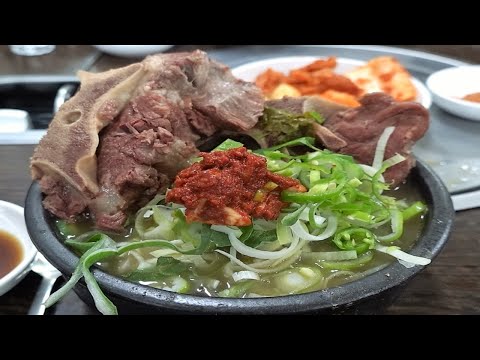 (서울) 정말 거대했던 일명 최자 해장국집! (소뼈+선지+우거지) Korean Dongdaemun