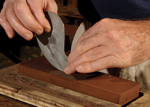 Sharpening A Curved Scraper - Finewoodworking