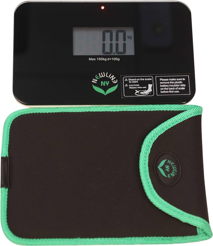 Amazon.Com: Newlineny Step-On Super Mini Smallest Travel Bathroom Scale  With Protection Sleeve: Sbb0638Sm-Bk (Black) + Ny-Sms-S001-Bg : Automotive