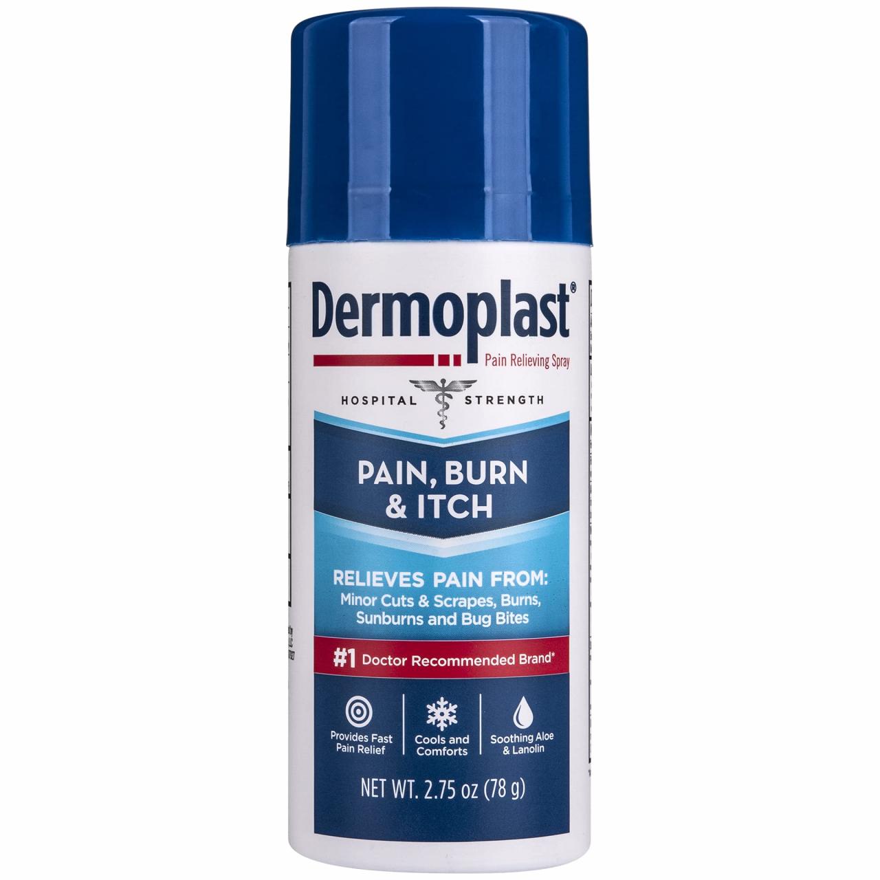 Buy Dermoplast Pain, Burn & Itch Spray For Minor Cuts, Burns And Bug Bites,  2.75 Oz (Packaging May Vary) Online At Desertcartindia