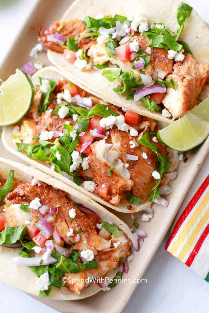 Easy Fish Tacos - Spend With Pennies