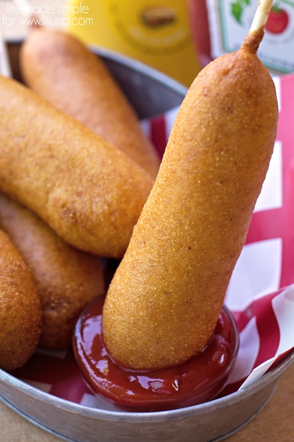 Homemade Corn Dogs {Disneyland Copycat} | Lil' Luna