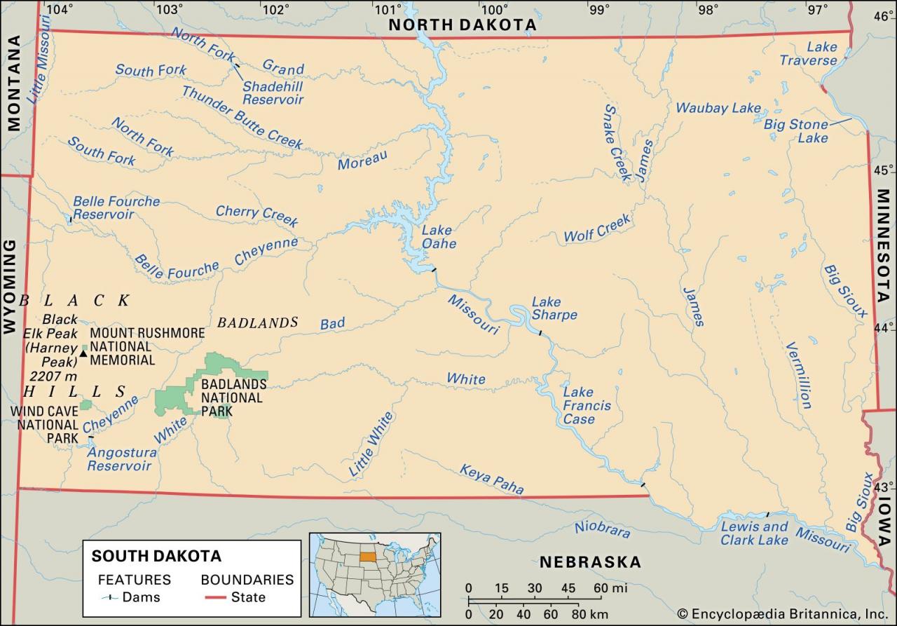 South Dakota | Flag, Facts, Maps, & Points Of Interest | Britannica