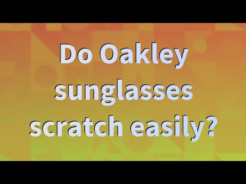 How To Repair Scratched Oakley Polarized Sunglasses | Wearellison.Com