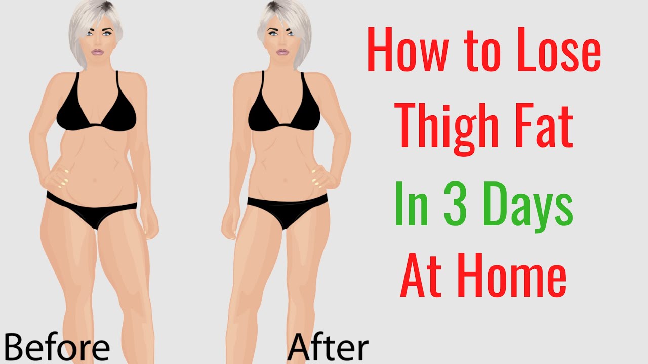 How To Lose Thigh Fat In 3 Days At Home - Youtube