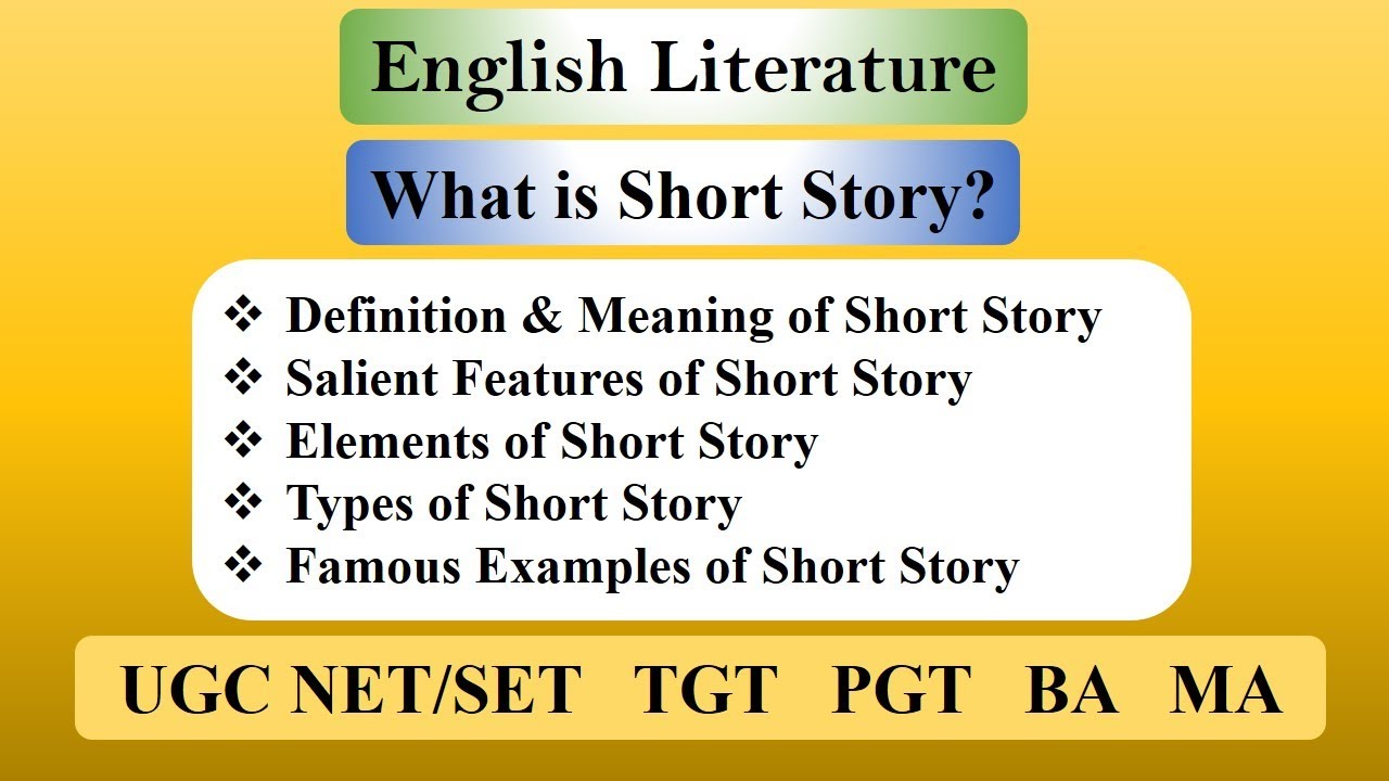 What Is Short Story? | Elements, Features, Types & Examples Of Short Story  In English Literature - Youtube