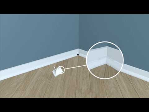 Tura D-Line | 22x22mm - How to Hide your Cables along Skirting Board, Plug Extension , Power Cables