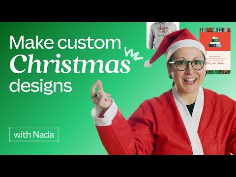 Make your own Christmas cards, gift tags, sweaters and calendars