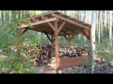 Off Grid Wood Shed ....... start to finish