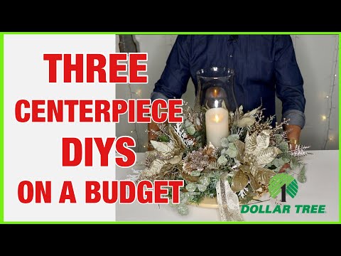 How To Make 3 CHRISTMAS CENTERPIECES WITH DOLLAR TREE ITEMS /  Ramon At Home Christmas