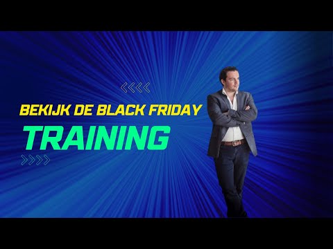 Online Marketing tijdens Black Friday - online training