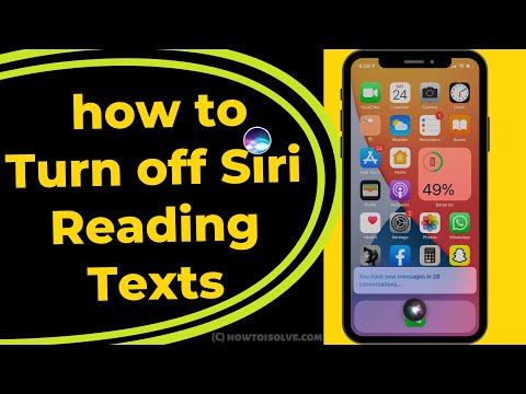 How to Turn off Siri Read Message on Airpods