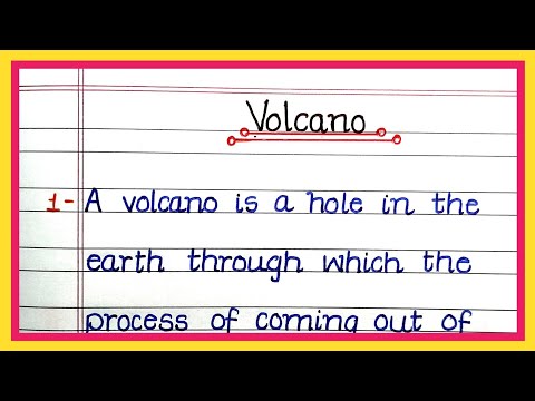 10 Lines Essay on Volcano/Essay on Volcano/10 Very Easy Lines on Volcano/Short Essay on Volcano