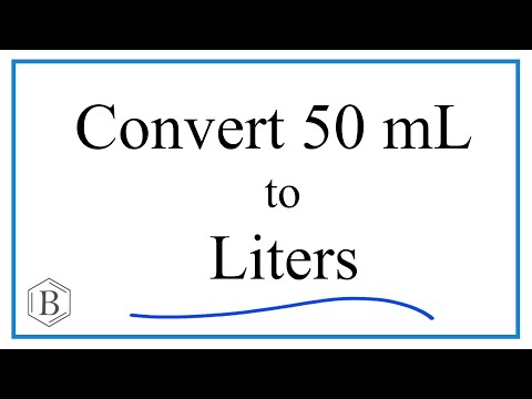 Convert 50mL to L  (50 milliliters to Liters)