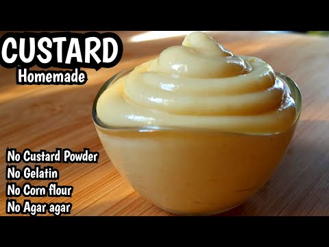 Homemade CUSTARD Recipe - Perfect for all pastry filling -No Custard powder/Gelatin/Cornflour