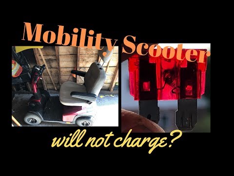 Mobility scooter will not charge