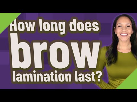 How long does brow lamination last?