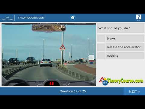 Complete theory exam for the car driving license in the Netherlands