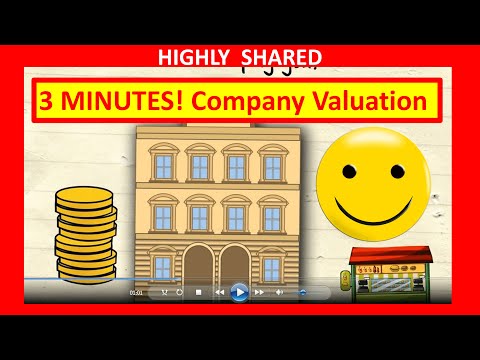 🔴  3 Minutes! How to Value a Company for Company Valuation and How to Value a Business