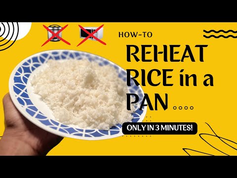 How to REHEAT RICE in a PAN (EASY) (NO MICROWAVE)